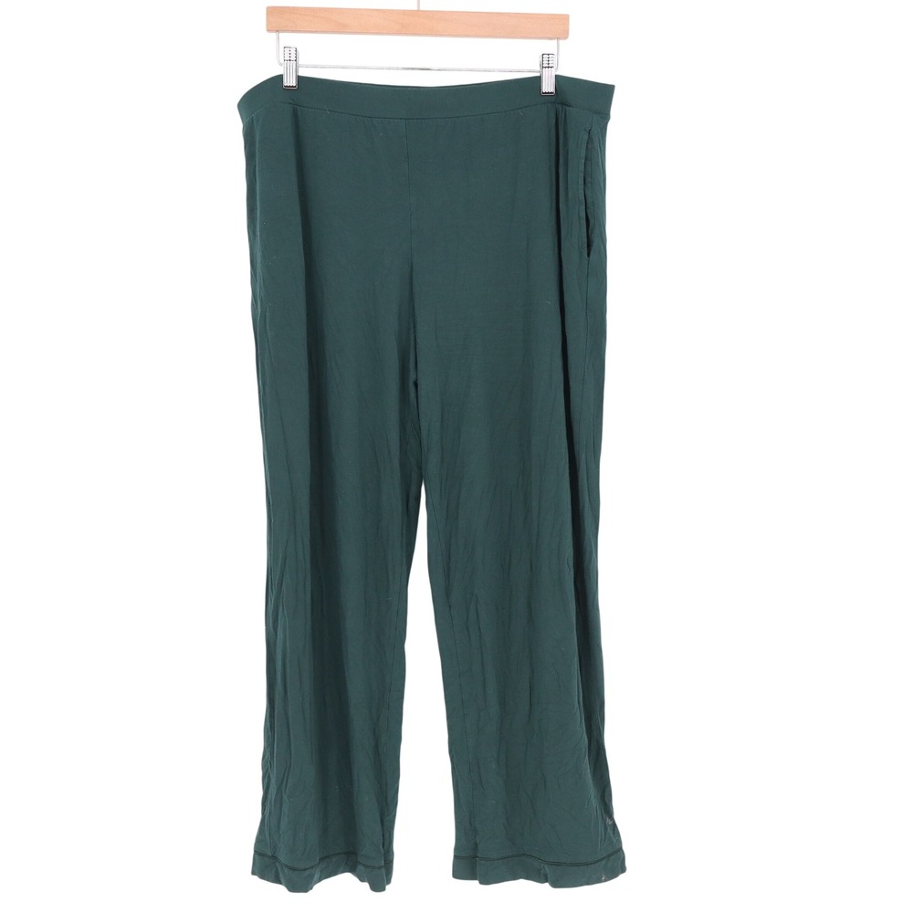 Kindred Bravely Pants Womens XXL Lounge Forest Green Bamboo Blend Excellent